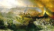David Roberts The Siege and Destruction of Jerusalem Sweden oil painting artist
